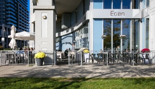 The Eden Trattoria patio.