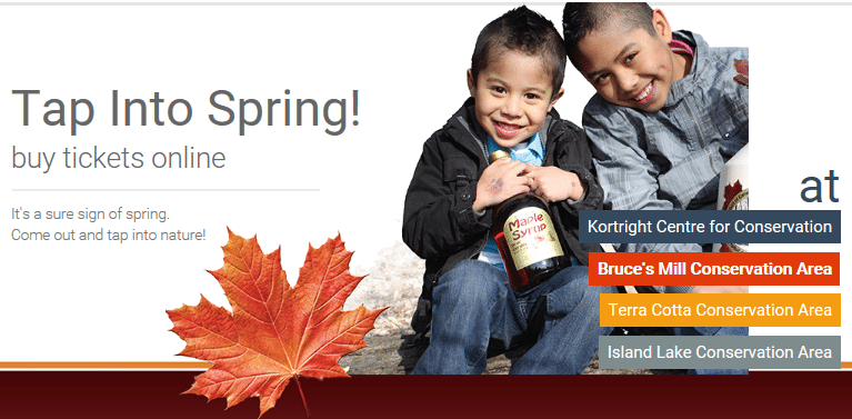 The Sugarbush Maple Syrup Festival homepage header