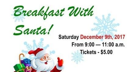 The Breakfast with Santa poster.